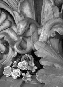 Cemetery, Turin, Italy, 2018 Painting is the Ouroboros, uroborus, where the retinal and the conscious swallows its tail, non-retinal and unconscious. Art, painting should not be only retinal, it should address the brain. It doesn’t mean that art should consist of intellectual speculation but that art should point beyond the three-dimensional and lead to the four-dimensional.