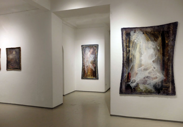 Photo 5: The painting exhibition: From the Collection of W. B.: Protocol (Presence of J. P.)  by artist Natalija Šeruga Golob held in November 2024 at Bezigrad Gallery 1, Ljubljana, Slovenia.