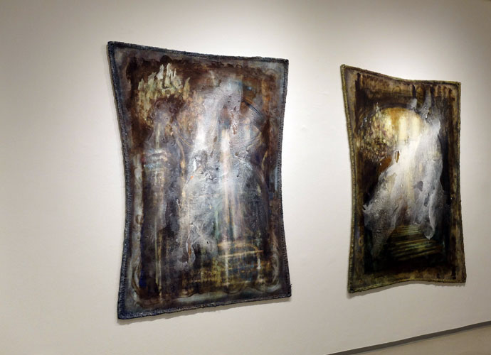 Photo 6: The painting exhibitionin Bezigrad Gallery 1 in Ljubljana, Slovenia. All this paintigs because of the search and hunt for Presence.